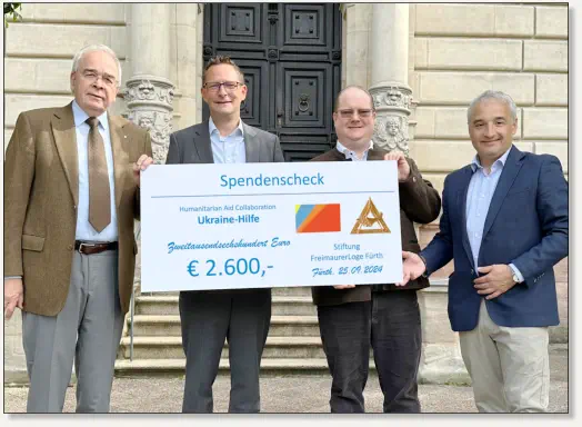 Spende 5.000 Euro StiftungsLoge Fürth